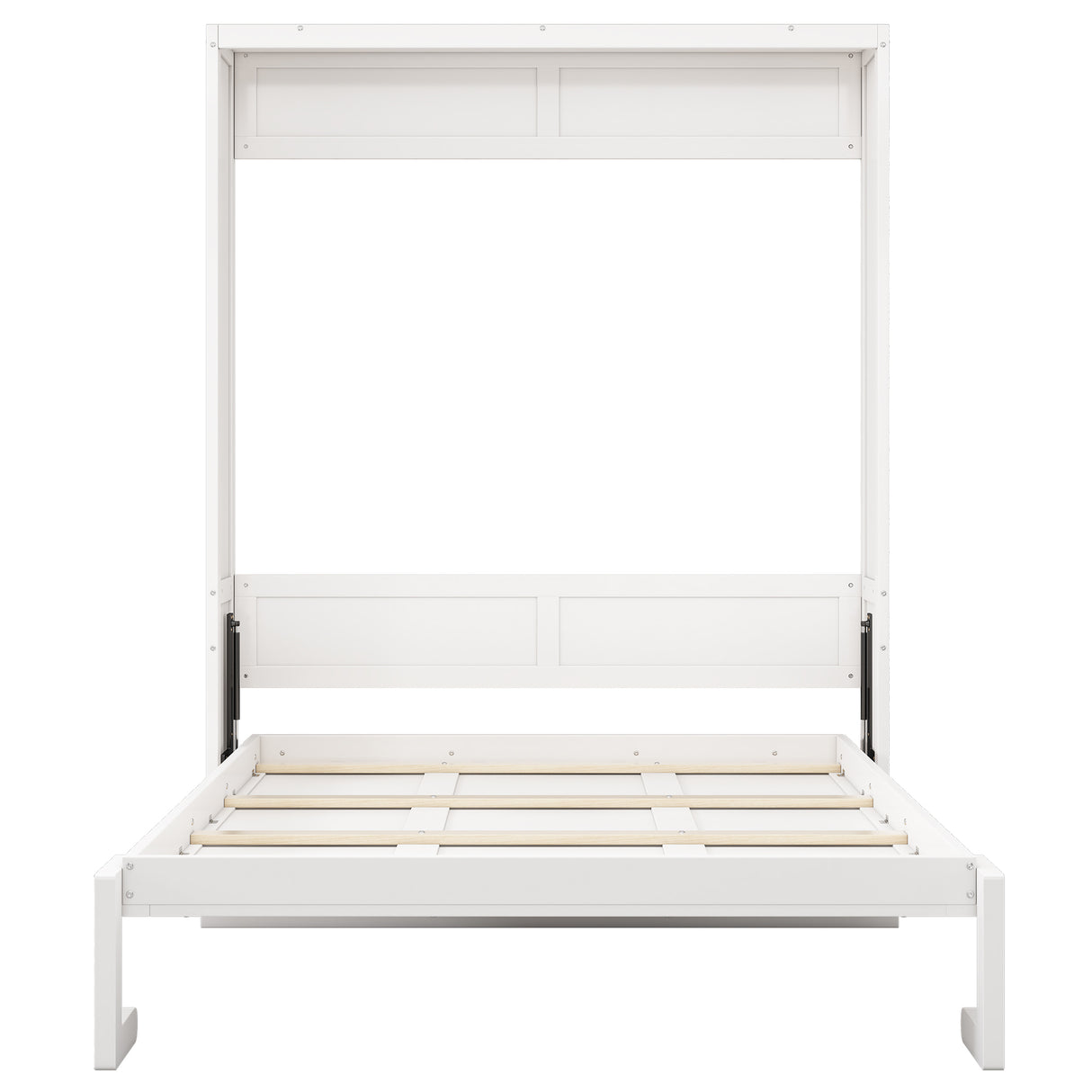 Full Size Murphy Bed with Desk Combo, White