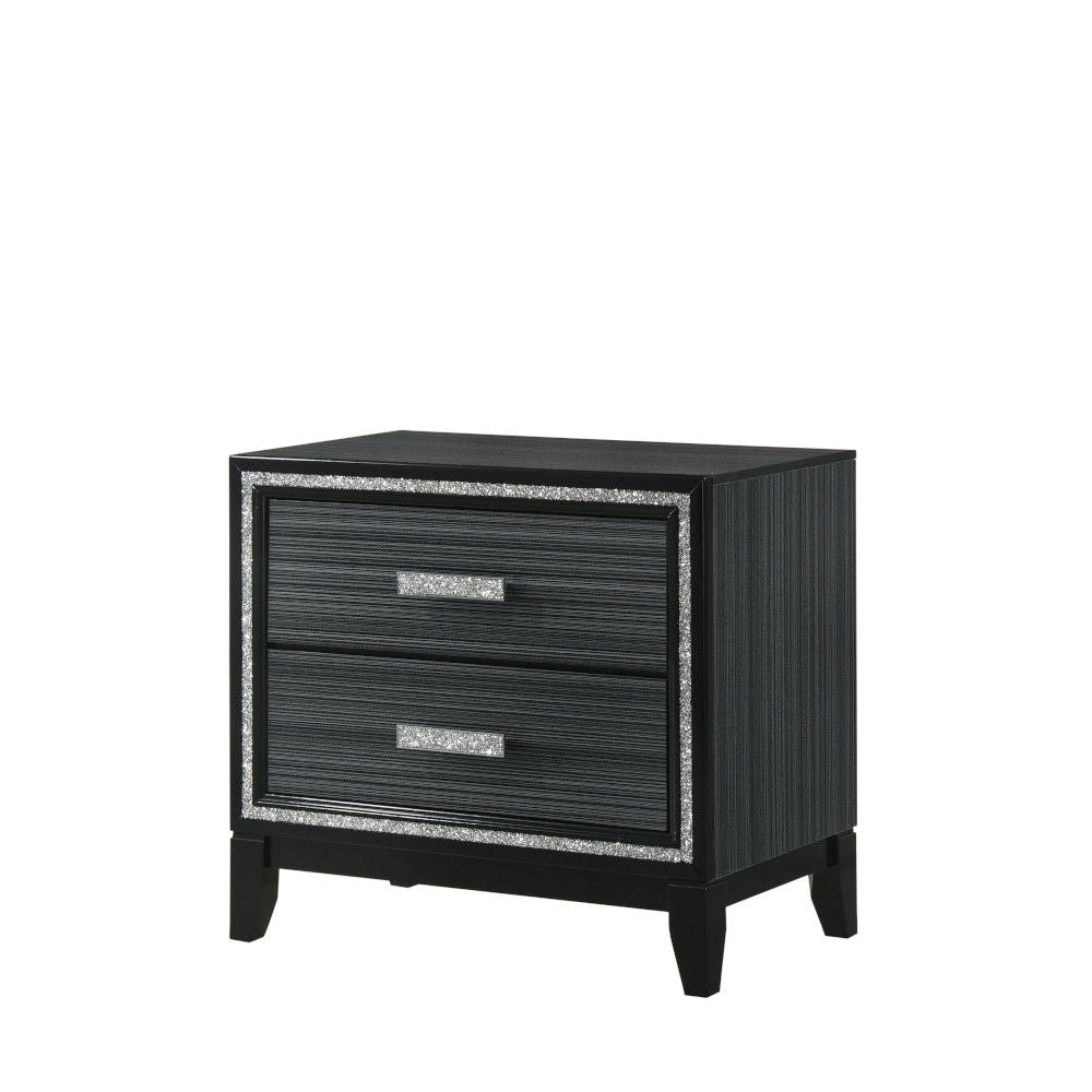 Haiden - Weathered Nightstand - Black