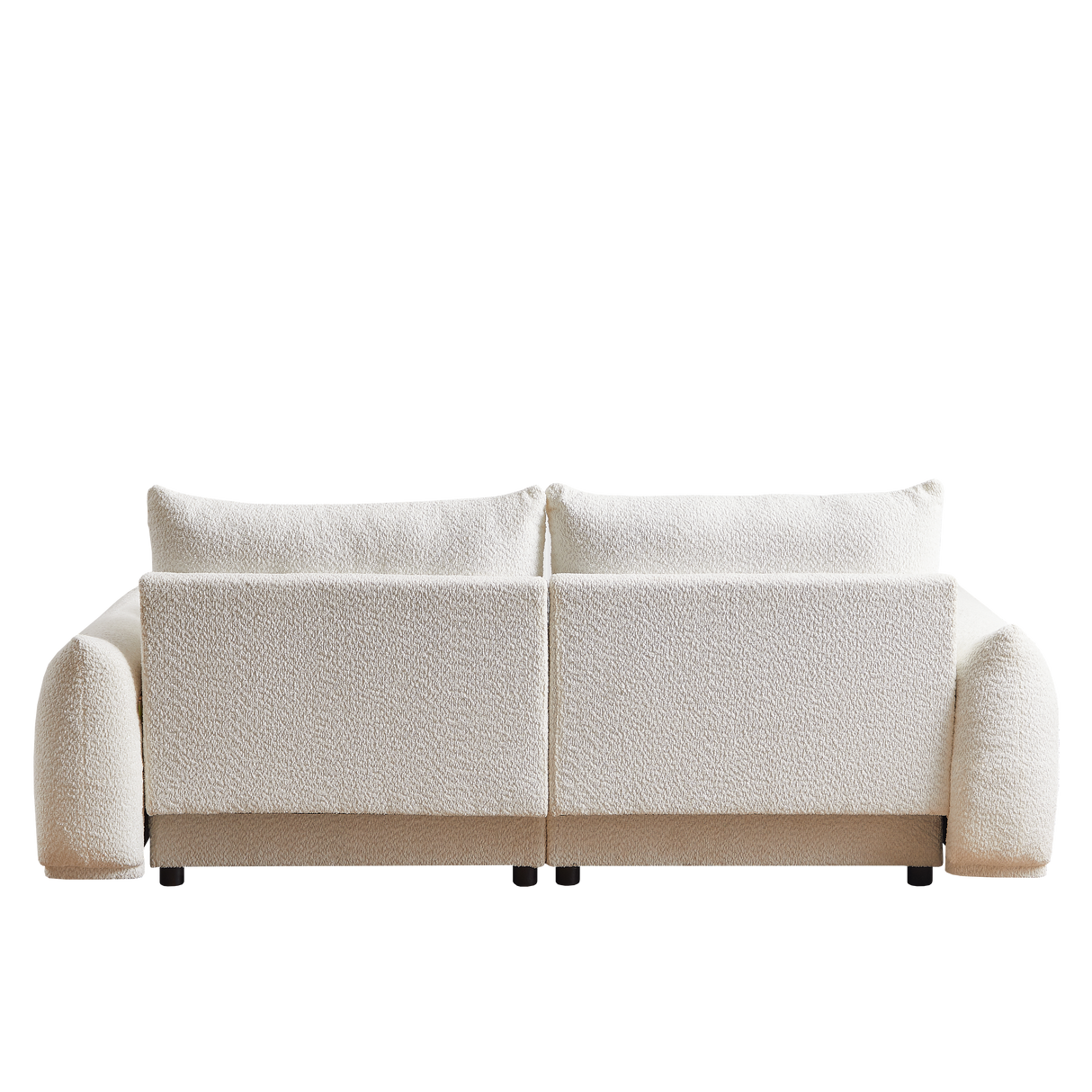 2 Piece Living Room Set with Four Pillows - Off White