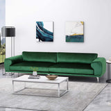 Comfy Sofa With Metal Legs - Emerald