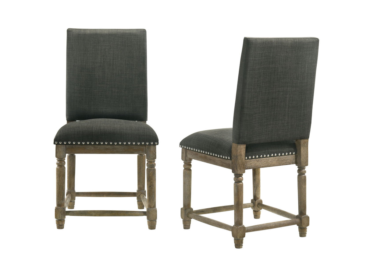 Everton - Fabric Chair With Nailhead Trim