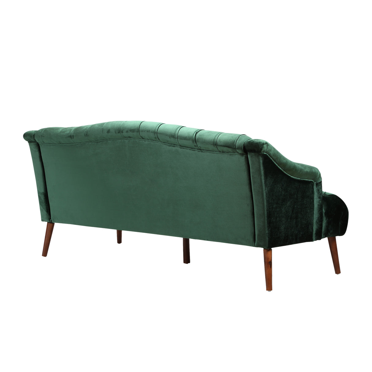 Sturdy Velvet Sofa - Green