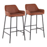 Daniella - Industrial Fixed Height Bar Stool (Set of 2)