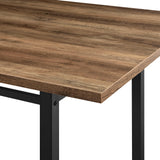 Modern Industrial Rectangle Dining Table - Rustic Oak