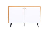 Carlotta - 46.5" Accent Cabinet - Light Brown And White