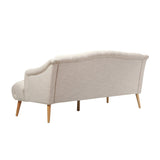 Sturdy Velvet Sofa - Beige