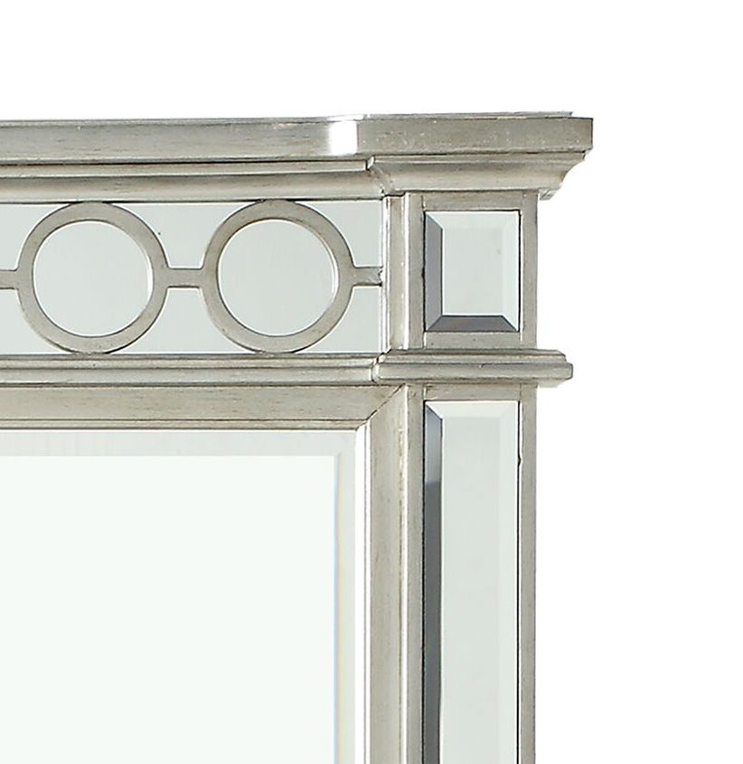 Varian - Mirrored Designed Mirror - Silver