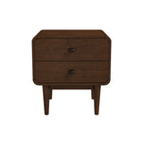 Alexa - Mid-Century Modern Style Night Stand - Brown