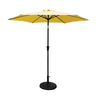 8.8' Outdoor Aluminum Patio Umbrella With 42 Pound Round Resin Umbrella Base