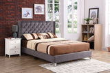 Julie - Upholstered Bed With Faux Diamonds