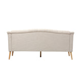 Sturdy Velvet Sofa - Beige