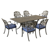 Rectangular 84.2" Long Dining Set With Sunbrella Cushions