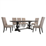 Morland - 7 Pieces Dining Room Set - Black