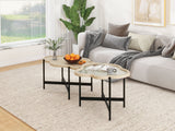 Cloud Coffee Table (Set of 2) - Natural Wood