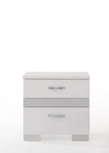 Naima II - High Gloss Nightstand - White