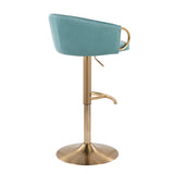 Claire - Contemporary / Glam Adjustable Bar Stool (Set of 2)