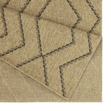 Earth - Indoor / Outdoor Polypropylene Area Rug - Jute / Black