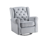 Zeger - Glider Chair With Swivel - Gray