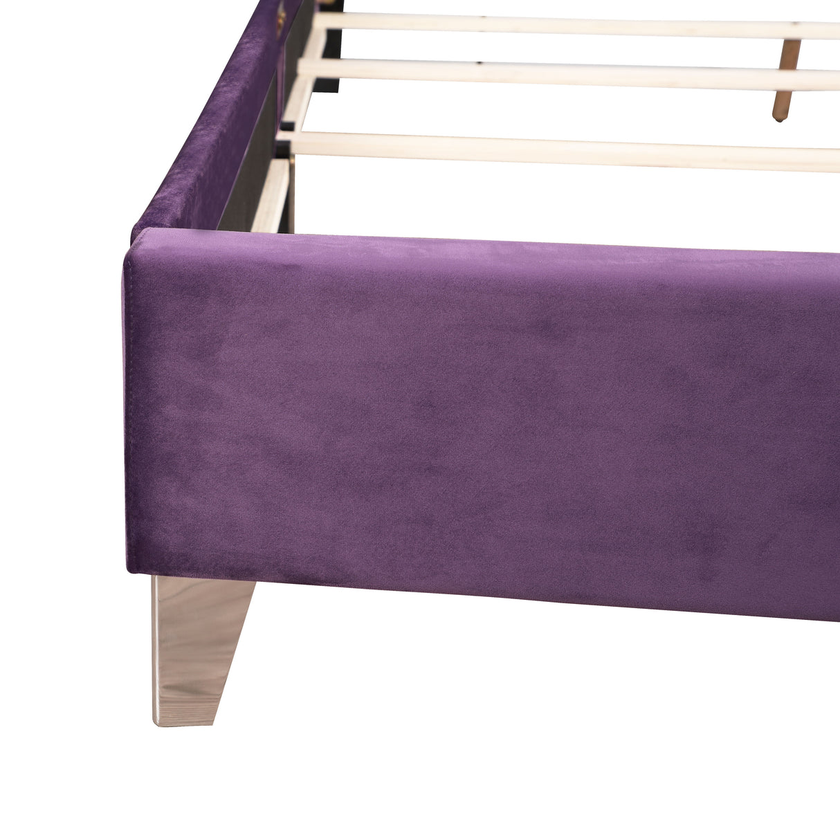 Julie - Upholstered Bed With Faux Diamonds