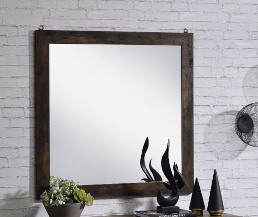 Juvanth - Rustic Mirror - Oak