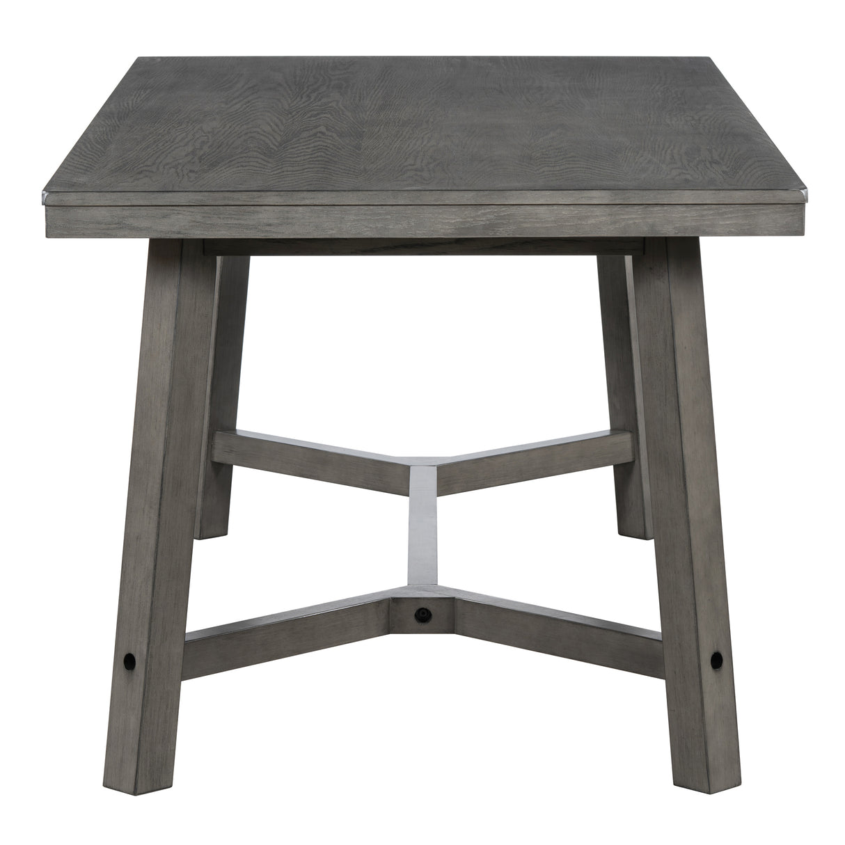 TREXM 6-piece Farmhouse Style Dining Set (Gray)