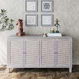 4 Door Accent Cabinet - Natural Wood Wash