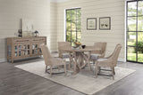 Round Dining Extendable Dining Table - Sand