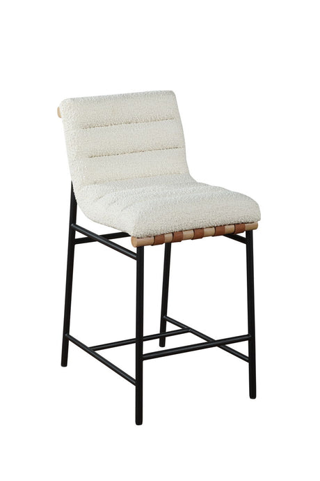 Lahni - 17" Boucle Fabric Counter Height Chair