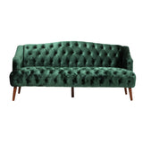 Sturdy Velvet Sofa - Green