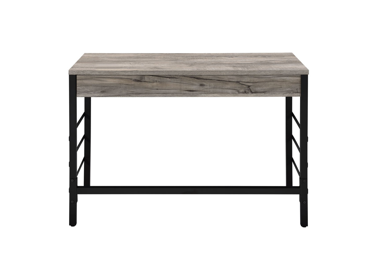 Disho - Weathered Writing Desk With USB - Oak