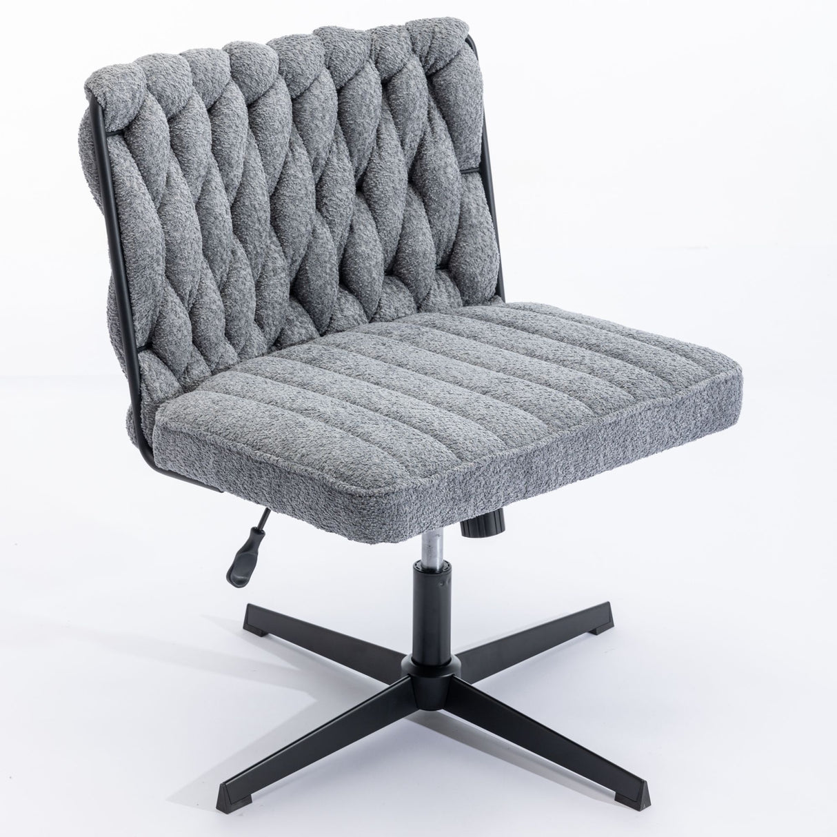 Armless Office Desk Chair No Wheels