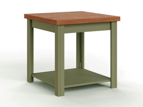 Vineyard - Side Table - Sage Green, Fruitwood