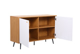 Carlotta - 46.5" Accent Cabinet - Light Brown And White