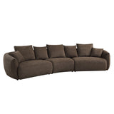 Bash - Anthology Boucle Sofa With Pillows - Brown