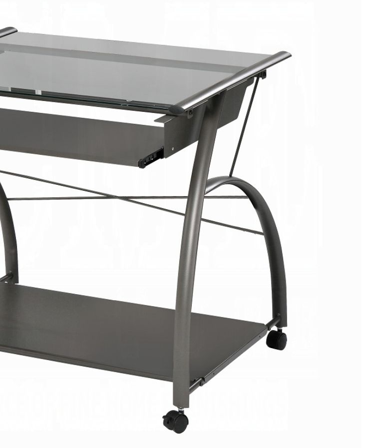 Vincent - Computer Desk - Pewter