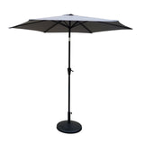 8.8' Outdoor Aluminum Patio Umbrella With 42 Pound Round Resin Umbrella Base