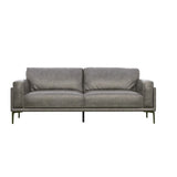 Onyx - Leather Sofa - Gray