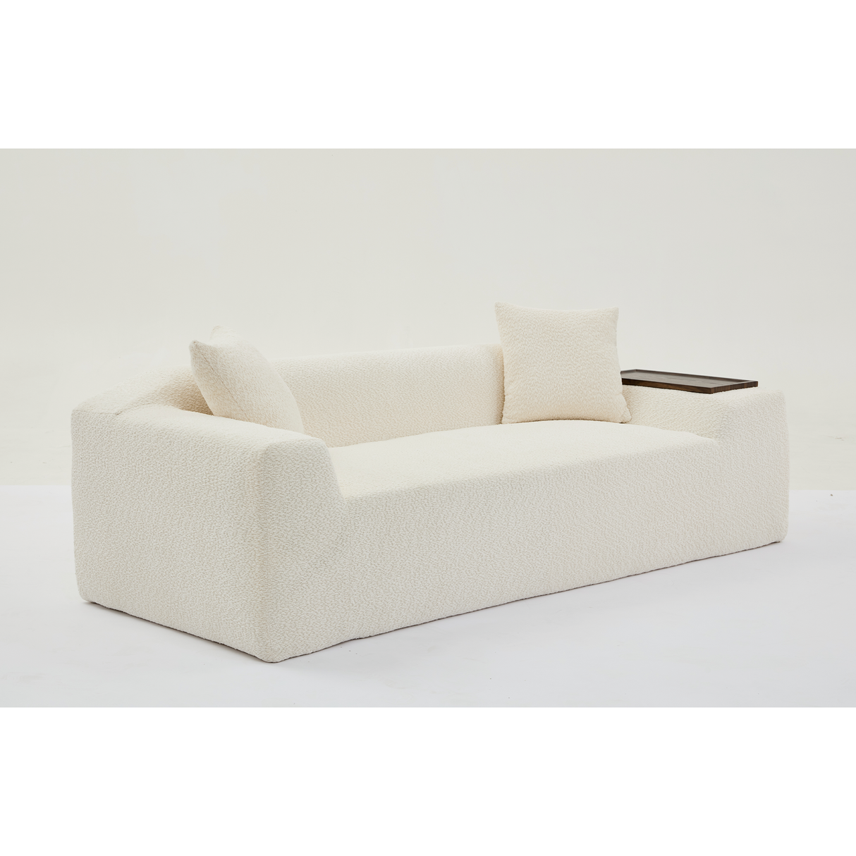 2 Piece Boucle Cloud Living Room Set, Beige