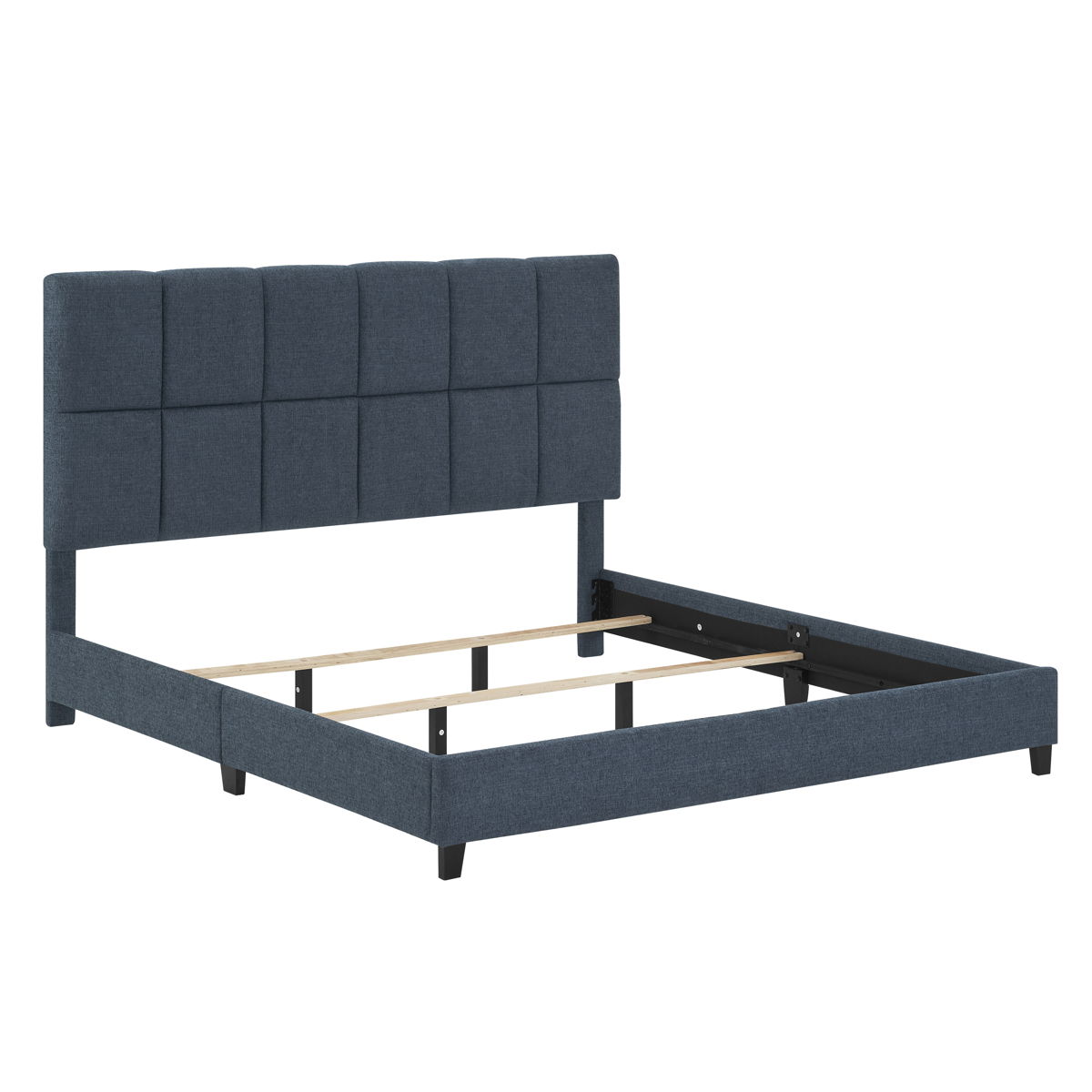 Squares Upholstered Platform Bed