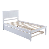 Platform Bed With Trundle - Wood