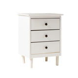 Classic 3 Drawer Solid Wood Nightstand