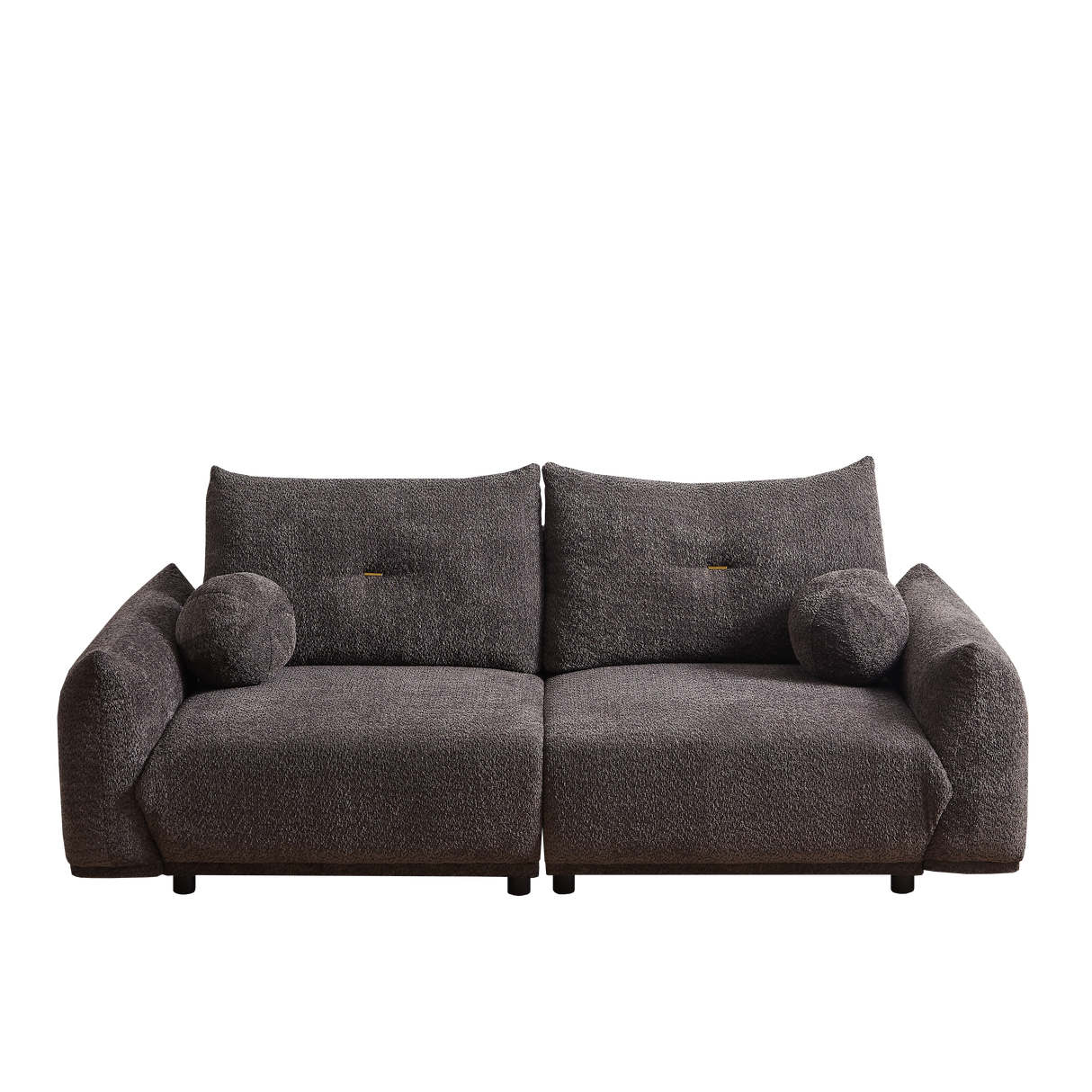 2 Piece Living Room Set with Throw Pillows - Gray