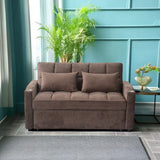 Cozy Sleeper Love Seat  - Brown