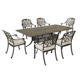 Rectangular 84.2" Long Dining Set With Sunbrella Cushions