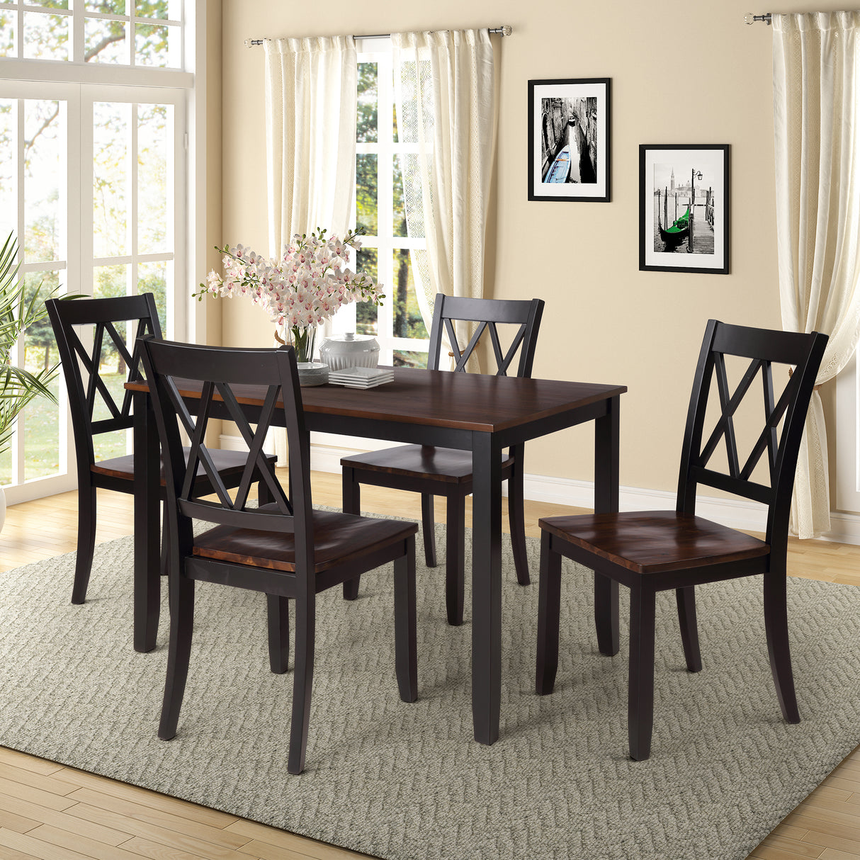 5-Piece Dining Set - Cherry