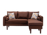 Mia - Sectional Sofa Chaise With USB Charger And Pillows