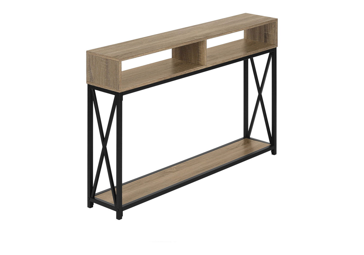 Accent Table, Console, Entryway, Narrow, Sofa, Living Room, Bedroom, Contemporary, Modern - Taupe