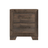 Plinz - 2 Drawer Nightstand - Brown