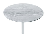 Orbit - 15.5" End Table With Height Adjustable Marble Textured Top