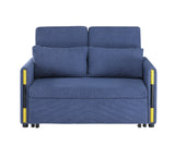 Percy - Teddy Velvet Sleeper Loveseat With Dual-Pull Sleeper Design